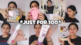 Nykaa and Meesho haul  A month of shopping went well [upl. by Aicitan390]