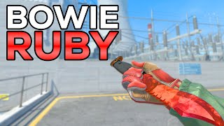 ★ CS2 Bowie Knife Ruby Doppler FACTORY NEW  CS2 Knife Gameplay [upl. by O'Gowan]