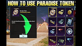 HOW TO USE PARADISE TOKEN PUBG MOBILE  GOLDEN MOON CLOUD MARKET [upl. by Mond]