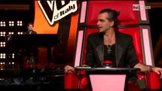 The Voice of Italy 2014  Andrea Manchiero Blind Audition [upl. by Alvin332]