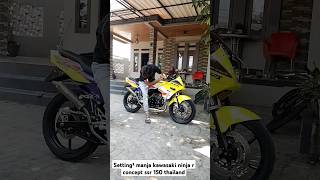 Weekend day✨  Setting  setting Mesin Kawasaki Ninja R Concept SSR 150 Thailand 🔥 shortvideo [upl. by Anallese95]