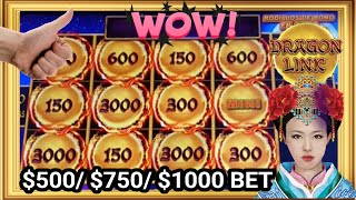 ⚠️Wow Huge Bets amp Huge Jackpots at Autumn Moon Dragon Link Slot [upl. by Olzsal]