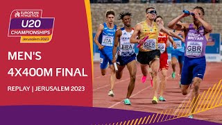 GB dominance Mens 4x400m relay final  Jerusalem 2023 [upl. by Colt]