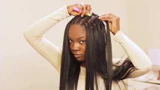 VERY DETAILED Straight Crochet Braids Tutorial ft Italian Perm Yaki Hair [upl. by Leaw951]