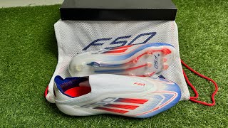 UNBOXING ADIDAS F50 ELITE LACELESS FG ASMR 🔥🔥🔥🔥 [upl. by Adev]