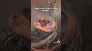 The Daith placement wrong jewelry mistake that could cost you [upl. by Orsa]