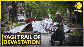 Yagi trail of devastation After China cyclone Yagi havoc in Vietnam  Latest News  WION [upl. by Klatt365]