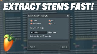 How To Extract Stems In FL Studio Using AI  Stem Seperation Tool Tutorial [upl. by Yrocaj611]