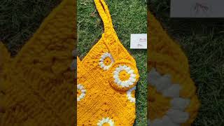 Brighten Your Day with Handmade Charm This stunning daisy crochet bag CustomCrochet [upl. by Berta]