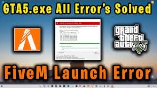 How to fix FiveM error GTA5 exe [upl. by Ydnyc]