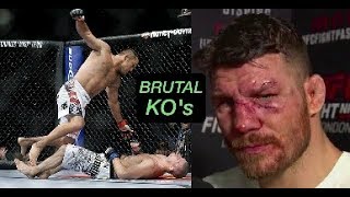 3 Times Michael Bisping got FLATLINED Worst UFC Knockouts [upl. by Norit]