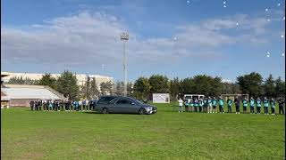 Tortoreto funerali piccolo Edoardo il saluto allo stadio [upl. by Ebocaj]