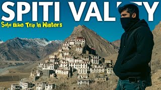 Spiti valley  bike trip in winters  A travel film [upl. by Gaylord621]