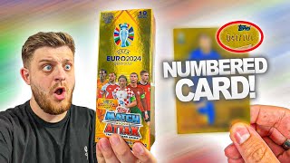 I GOT A RARE NUMBERED CARD  Match Attax Euro 2024  GOLDEN GLORY Box Break Exclusive Cards [upl. by Thetisa]