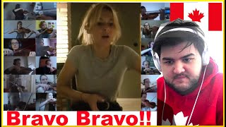 Orkiestra online wdomuzagrane  quotCo mi Panie daszquot arr Adam Sztaba  CANADIAN REACTS [upl. by Nivram]