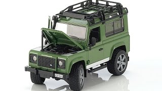 ИГРУШКА BRUDER Брюдер  джип Land Rover Defender М116 02590 [upl. by Hsihsa]