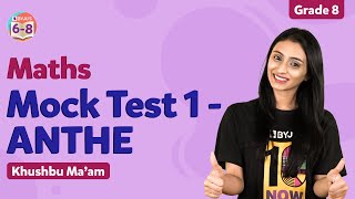 ANTHE Maths Mock Test for Class 8  ANTHE 2022 Preparation  BYJUS  Class 8 [upl. by Anav]