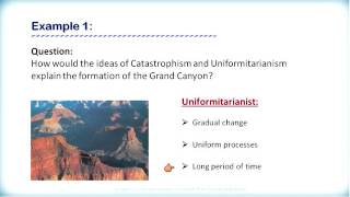 ES3209 2 1 1 Uniformitarianism versus Catastrophism [upl. by Anirol179]