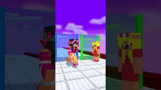 Love Run Aphmau And Noob Girls  Imagine Dragon minecraftanimation fypシ゚ minecraftshorts [upl. by Etra758]