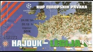 Champions League 199495  Hajduk  Legia [upl. by Neely]