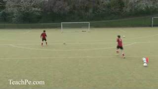 Soccer Drills  Passing 10  Pass and Shoot [upl. by Asertal688]