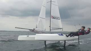 Foiling Nacra 17 New boat New Course [upl. by Gregor]