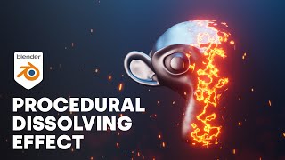 Procedural Dissolving Effect Blender Tutorial [upl. by Tarsuss]