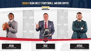 Arkansas State — 2024 Sun Belt Football Media Days [upl. by Annahsor]