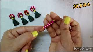 How to make Readymade Tassels amp Sell  Saree Kuchu using Normal Needle readymade sareekuchu MCBMcb [upl. by Fosque692]