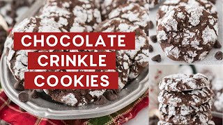 Chocolate Crinkle Cookies [upl. by Nirek]