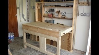 Folding work bench with storage [upl. by Doomham]