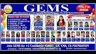 GEMS Congratulations CLASS12th202224 COMMERCE Live by Studio GFX Photography [upl. by Derfla]