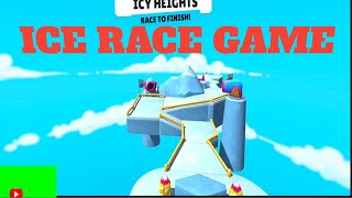 Racing game Ice race jump race video game [upl. by Ulah]