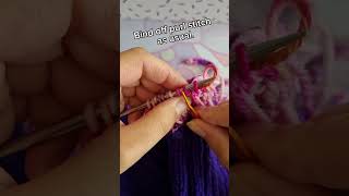 How to adapt an Italian sewn bind off for twisted rib knitting knittingtutorial knittingtips [upl. by Inalej]