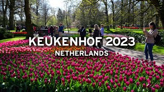 🇳🇱 Keukenhof in April 2023  Netherlands 4K [upl. by Annaeiluj]