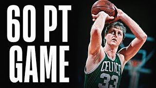 Larry Birds LEGENDARY 60 Point Game [upl. by Lidah776]