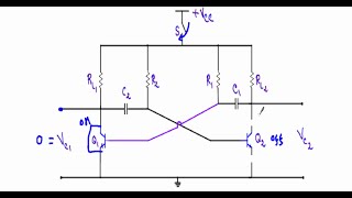 Astable Multivibrator using transistors  w subtitles [upl. by Brodie]