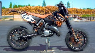 KTM 125 SUPERMOTO PROJECT [upl. by Aicirtam]