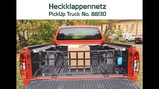 Montage Heckklappennetz PickUp Truck Dr THIEL® Cargo Net 88130 [upl. by Joane]