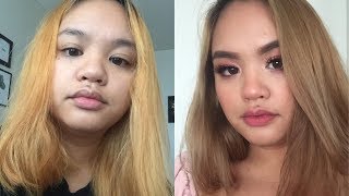 GET RID OF BRASSY TONES AT HOME WITH ONLY BLUE SHAMPOO  FANOLA NO ORANGE SHAMPOO TRY ON TUTORIAL [upl. by Eissen]