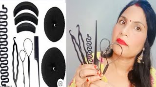 easy hairstyles with hair tools hair styling toolshair toolshair tutorialhair tools tutorial [upl. by Burdett449]