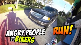 Stupid Angry People Vs Bikers 2024  Angry Man Chases Motorcycle [upl. by Merla]