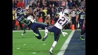 Radio call of Patriots Malcolm Butlers pick in SB 49 [upl. by Sholom]