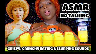 ICE SPICE Eating ORANGE JUICE ICE Cosplay ASMR  Mukbang [upl. by Willman]