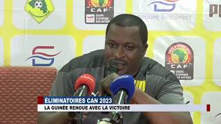 ELIMINATOIRE CAN 2023  Le syli renoue avec la victoire [upl. by Adnohsirk]