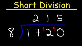 Short Division  A Fast Method [upl. by Sayers]