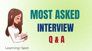 Most Commonly Asked Job Interview Questions amp Answers ✨️ [upl. by Enylodnewg456]