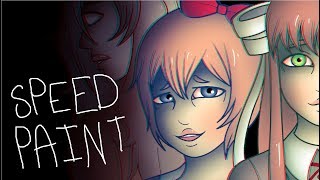 Doki Doki Literature Club  Speedpaint [upl. by Yrehcaz664]