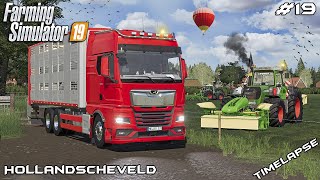 Moving COWS and mowing COW PASTURE  Animals on Hollandscheveld  Farming Simulator 19  Episode 19 [upl. by Hafeenah]