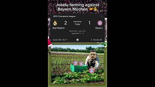 Joselu farming 🇪🇸🧑‍🌾 joselu realmadrid bayern ucl farming football shorts [upl. by Guillermo]